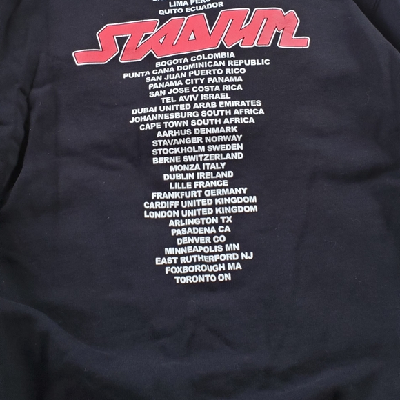 JUSTIN BIEBER - LARGE CONCERT HOODIE - Picture 2 of 3